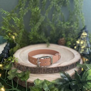 Collier uni en Biothane - Camel