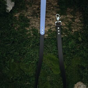 Laisse bi-couleur - Bleu Ciel & Noir