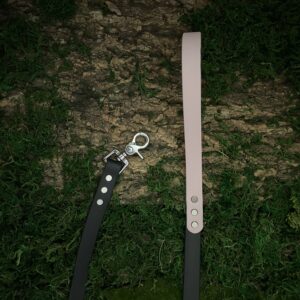 Laisse bi-couleur - Beige & Noir