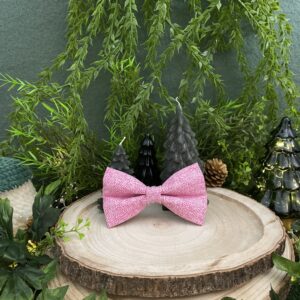 Noeud papillon - Rose & Blanc